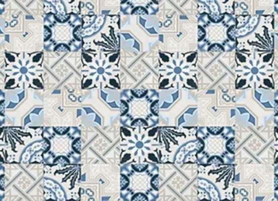 Décor floral bleu Décor floral bleu