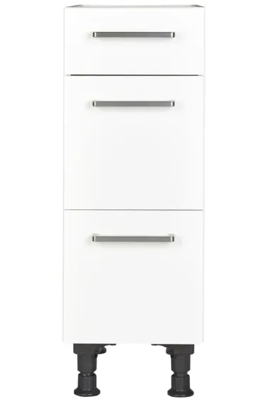 Cuisines Elite Meuble bas casserolier largeur 30 cm, 1 tiroir, 2 coulissants Cuisines Elite Meuble bas casserolier largeur 30 cm, 1 tiroir, 2 coulissants