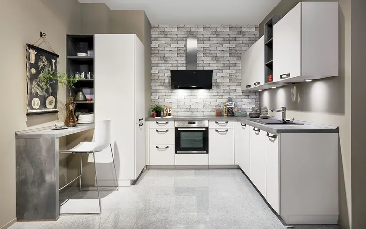 Cuisines Elite Laser, Gris soie 1