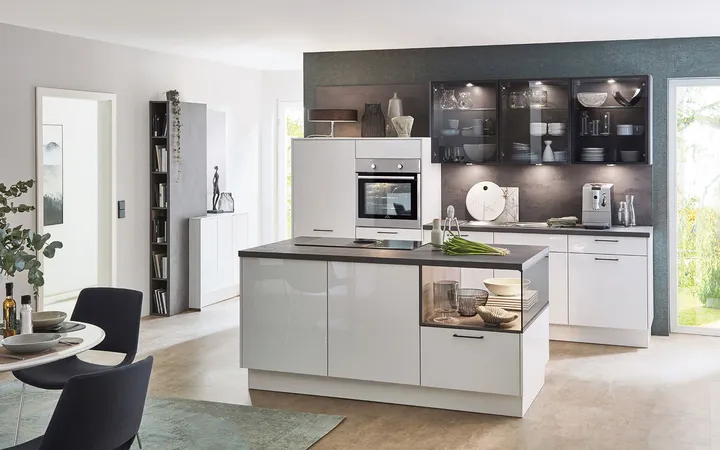 Cuisines Elite Blanc alpin brillant 2