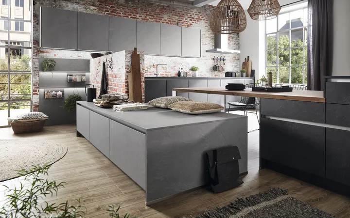 Cuisines Elite Stoneart Décor ardoise gris 3