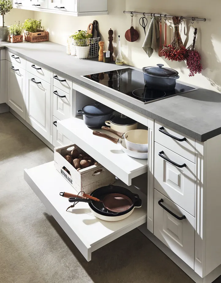 Cuisines Elite Sylt Blanc alpin mat 1