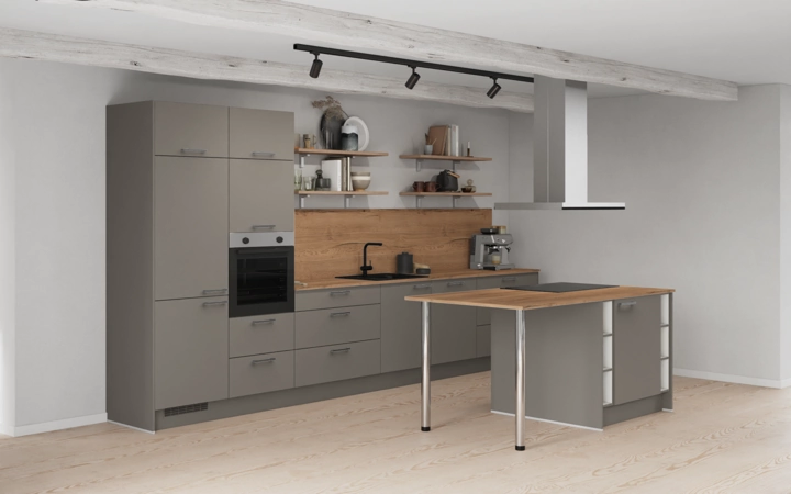 Cuisines Elite Cuisine en îlot 423,4 cm électroménagers inclus planning 1 1