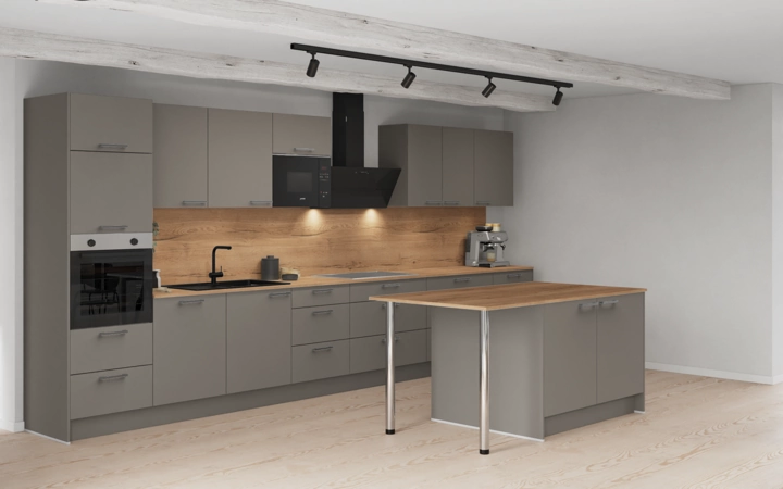 Cuisines Elite Cuisine en îlot 483,4 cm électroménagers inclus planning 1 1