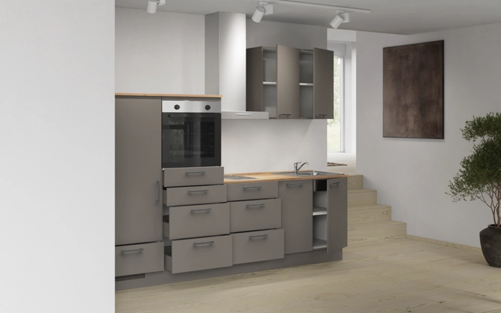 Cuisines Elite Cuisine linéare 270 cm électroménagers inclus planning 13 4