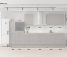 Cuisines Elite Cuisine linéare 360 cm électroménagers inclus planning 15 5