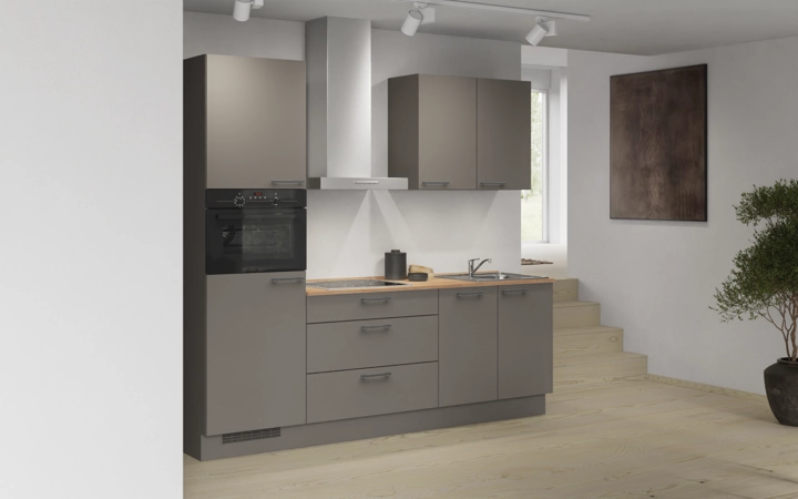 Cuisines Elite Cuisine linéaire 240 cm électroménagers inclus planning 2 1