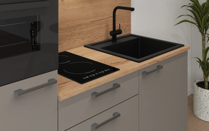 Cuisines Elite Cuisine linéaire 180 cm électroménagers inclus, planning 3 3
