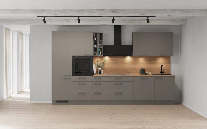 Cuisines Elite Cuisine linéare 360 cm électroménagers inclus planning 3 0