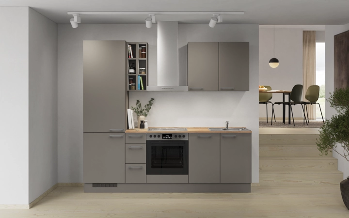 Cuisines Elite Cuisine linéaire 240 cm électroménagers inclus planning 4 0