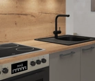 Cuisines Elite Cuisine linéaire 240 cm électroménagers inclus planning 5 3