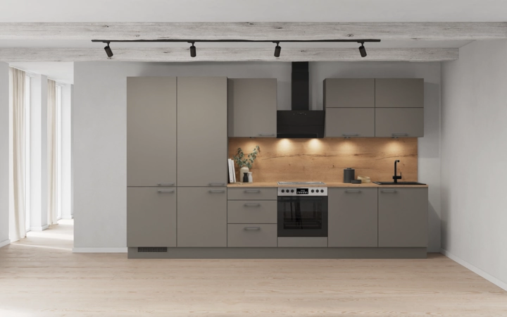 Cuisines Elite Cuisine linéare 360 cm électroménagers inclus planning 5 0