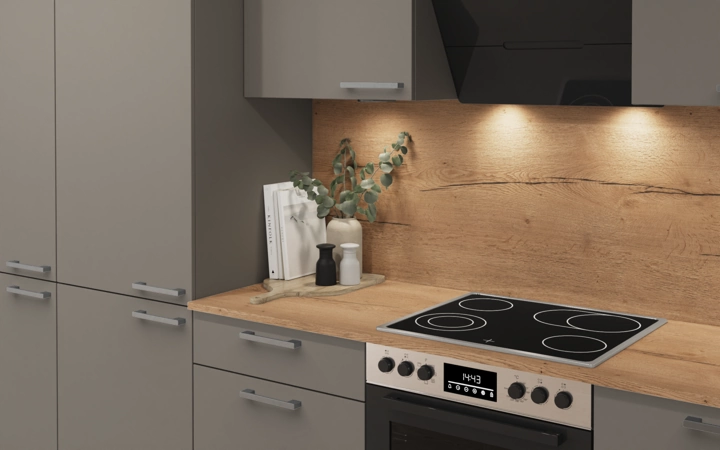 Cuisines Elite Cuisine linéare 360 cm électroménagers inclus planning 5 2