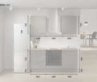Cuisines Elite Cuisine linéaire 180 cm électroménagers inclus, planning 6 5