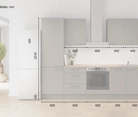 Cuisines Elite Cuisine linéare 270 cm électroménagers inclus planning 6 5