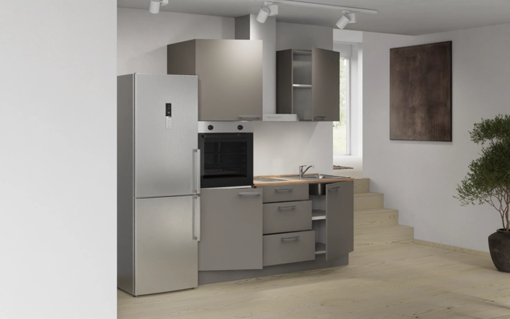 Cuisines Elite Cuisine linéaire 180 cm électroménagers inclus, planning 7 4