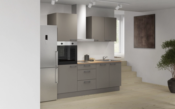Cuisines Elite Cuisine linéaire 210 cm électroménagers inclus, planning 7 1