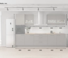 Cuisines Elite Cuisine linéare 330cm électroménagers inclus planning 7 5