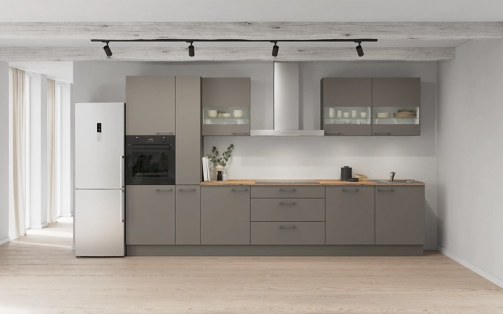 Cuisines Elite Cuisine linéare 360 cm électroménagers inclus planning 7 0