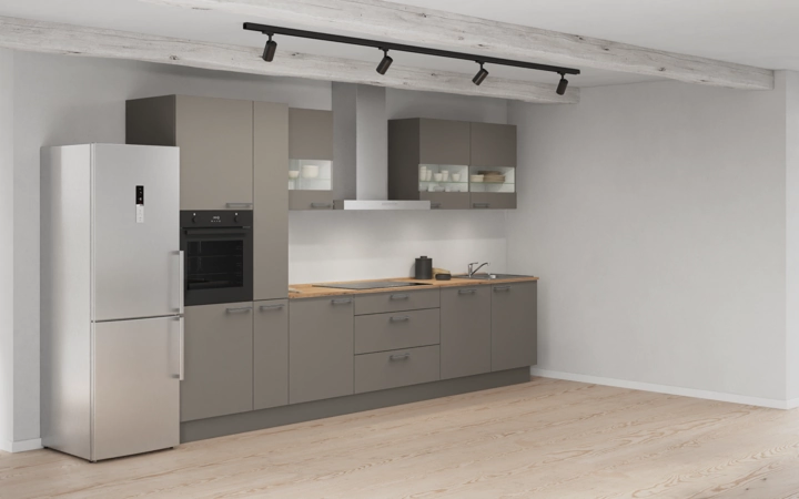 Cuisines Elite Cuisine linéare 360 cm électroménagers inclus planning 7 1