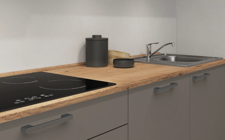 Cuisines Elite Cuisine linéare 360 cm électroménagers inclus planning 7 3