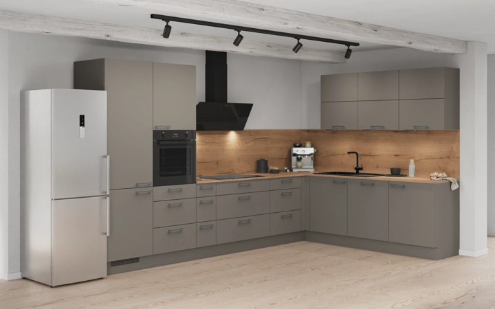 Cuisines Elite Cuisine en L 366,6 cm x 246, 6 cm électroménagers inclus planning 15 1