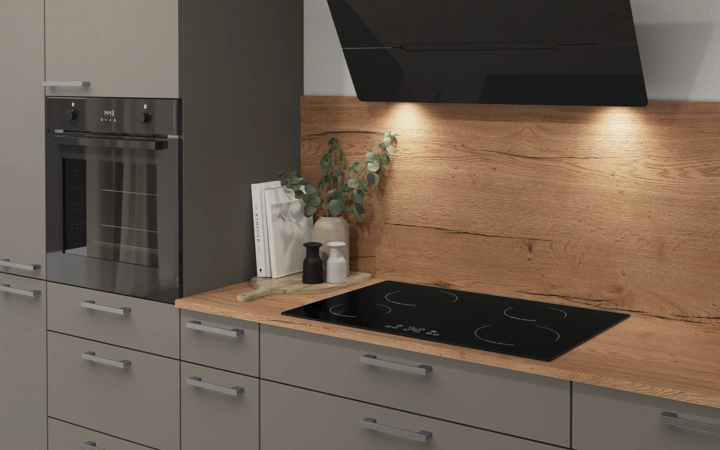 Cuisines Elite Cuisine en L 366,6 cm x 246, 6 cm électroménagers inclus planning 15 2