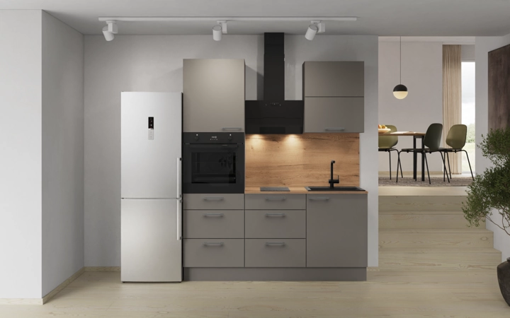 Cuisines Elite Cuisine linéaire 180 cm électroménagers inclus, planning 8 0