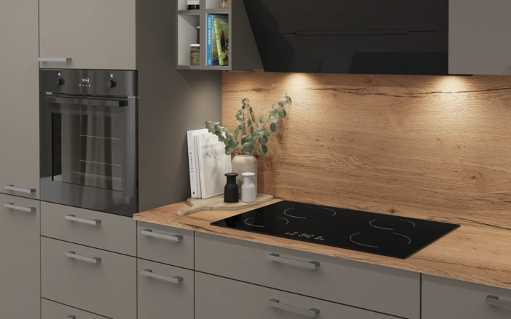 Cuisines Elite Cuisine linéare 360 cm électroménagers inclus planning 8 2